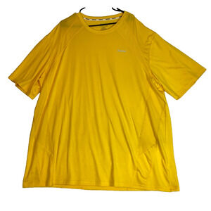Reebok Hydromove‎ Workout T-shirt Size 3XL Yellow Short Sleeve Athletic